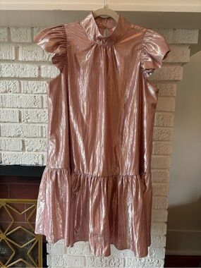 Corey Lynn Calter Pink Metallic Dress